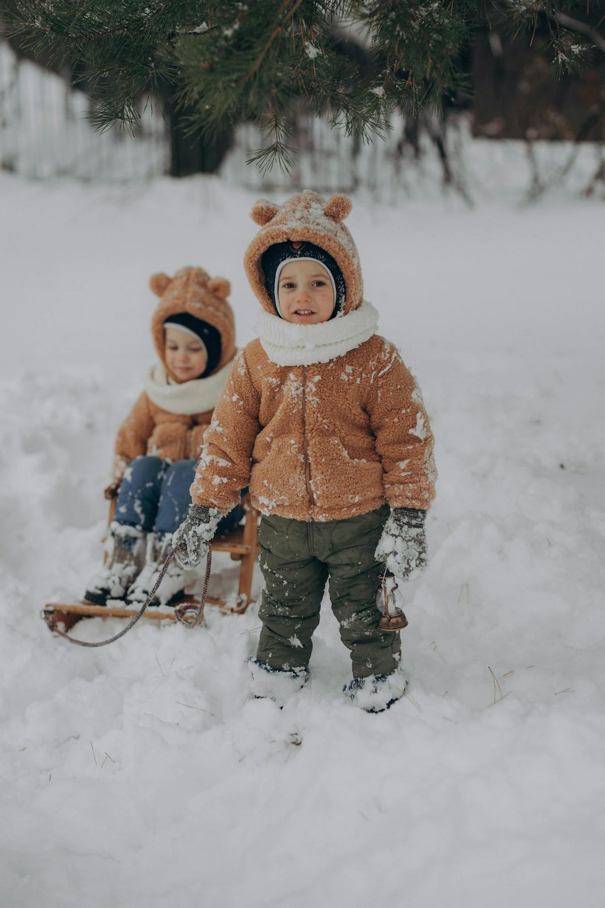 Kid Set Winter New Bear Style Suit